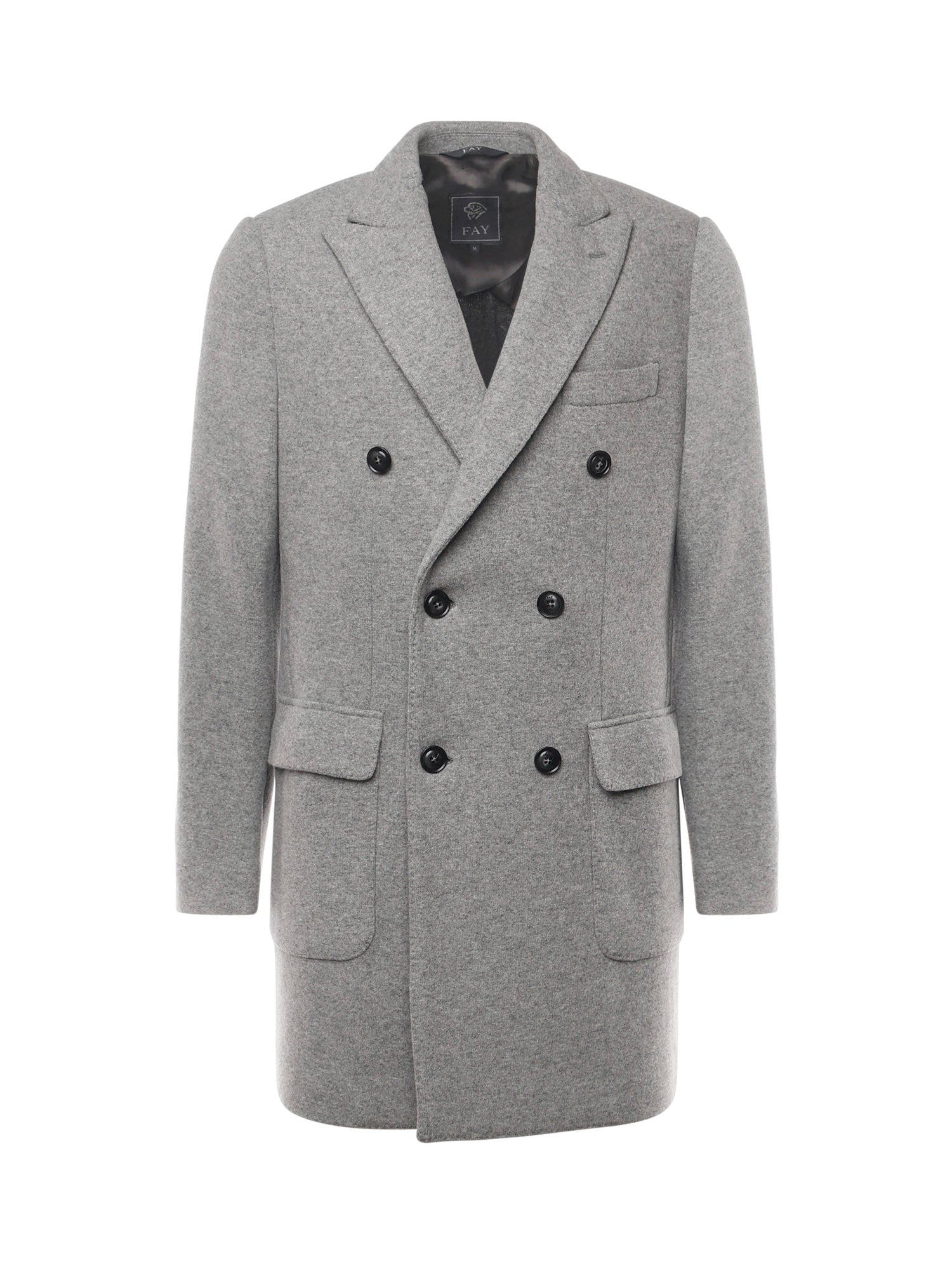 Cappotto doppiopetto in jersey di lana NAM5151018JXLQ B201 FAY 