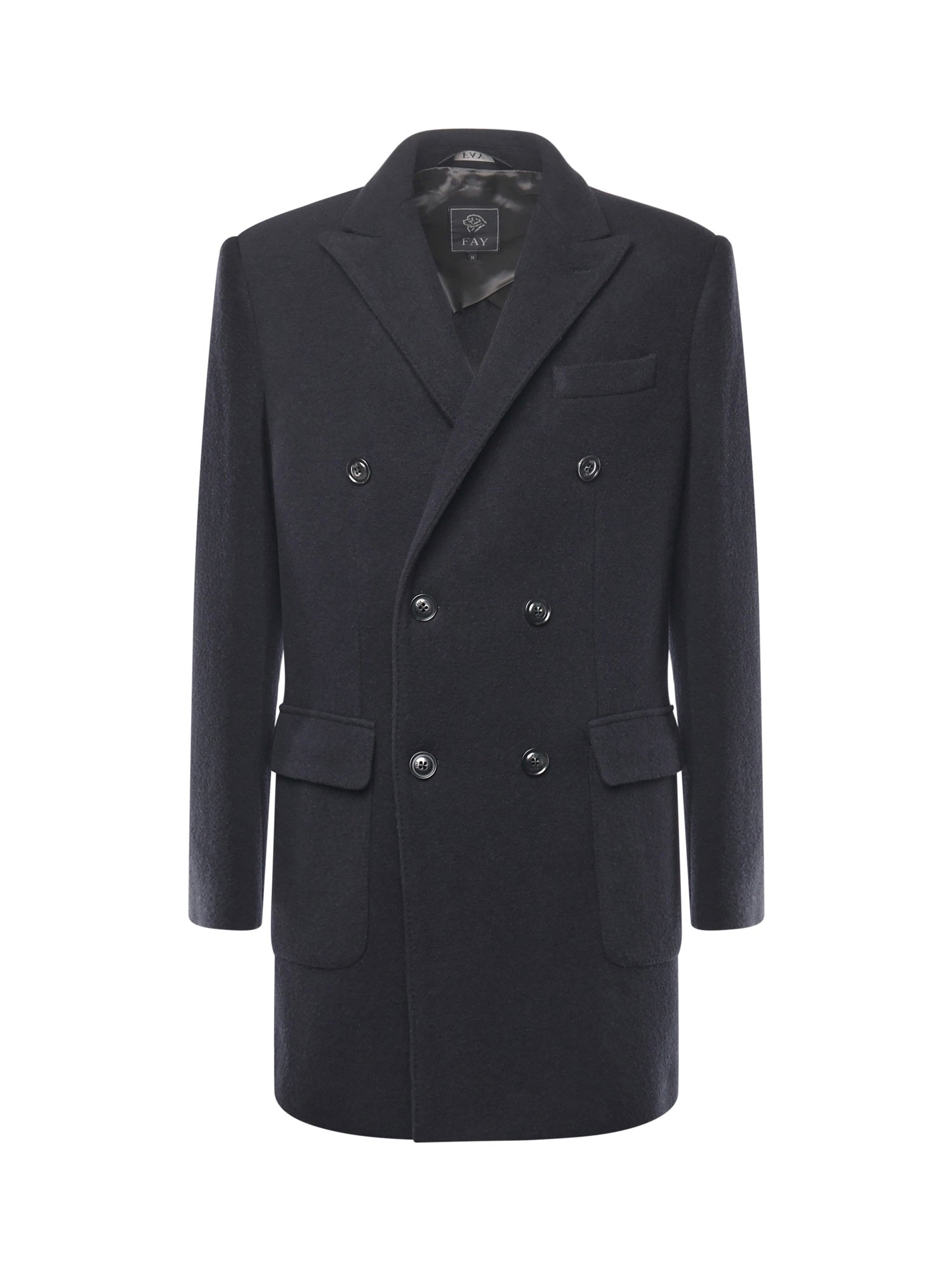 Cappotto doppiopetto in jersey di lana NAM5151018JXLQ U808 FAY 