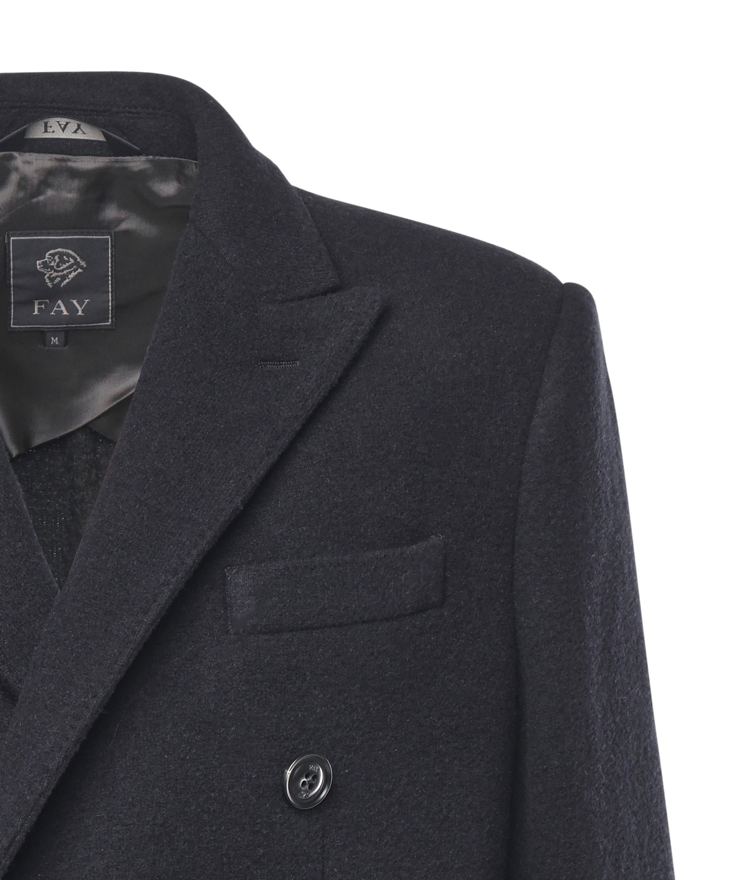 Cappotto doppiopetto in jersey di lana NAM5151018JXLQ U808 FAY 
