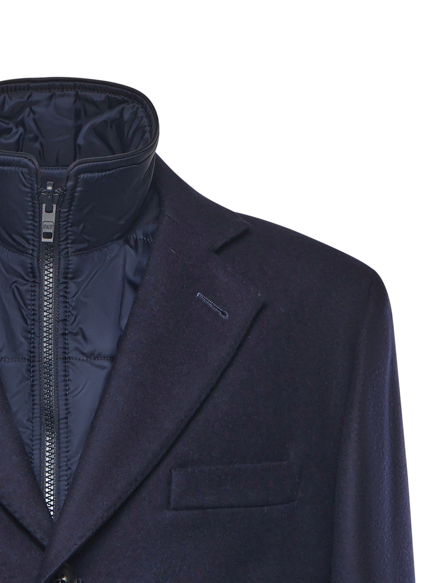 Double Coat in panno di lana e cashmere NAM53511390GAH U802 FAY 
