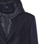 Cappotto monopetto con cappuccio NAM59410540 SBFU808 FAY 