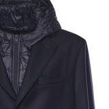 Cappotto monopetto con cappuccio NAM59410540 SBFU808 FAY 