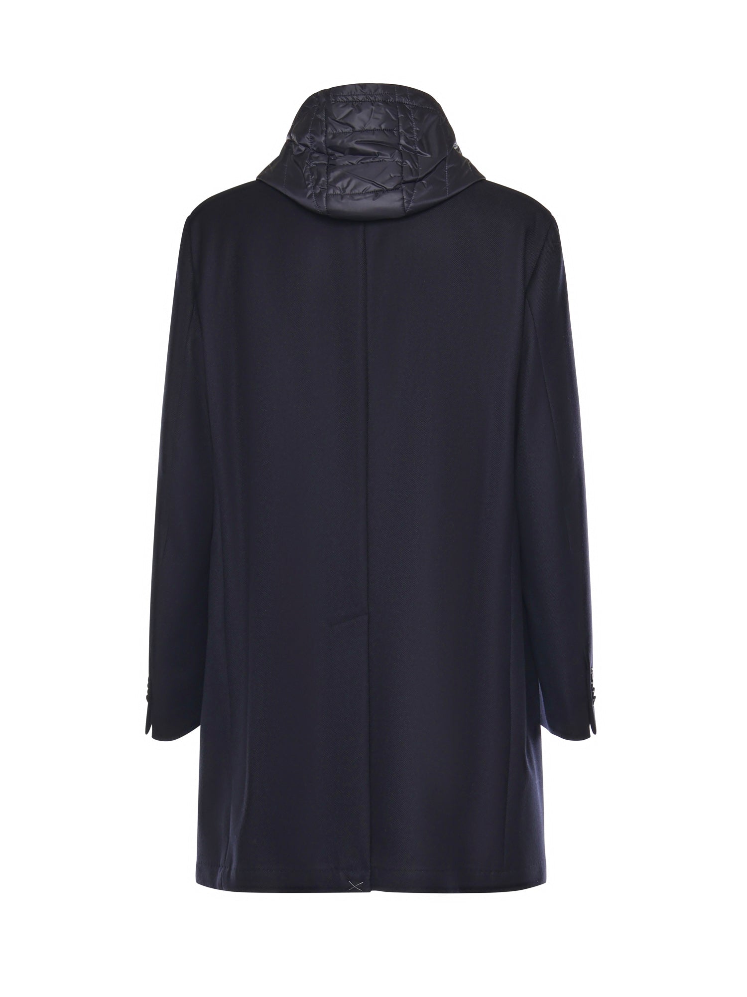 Cappotto monopetto con cappuccio NAM59410540 SBFU808 FAY 