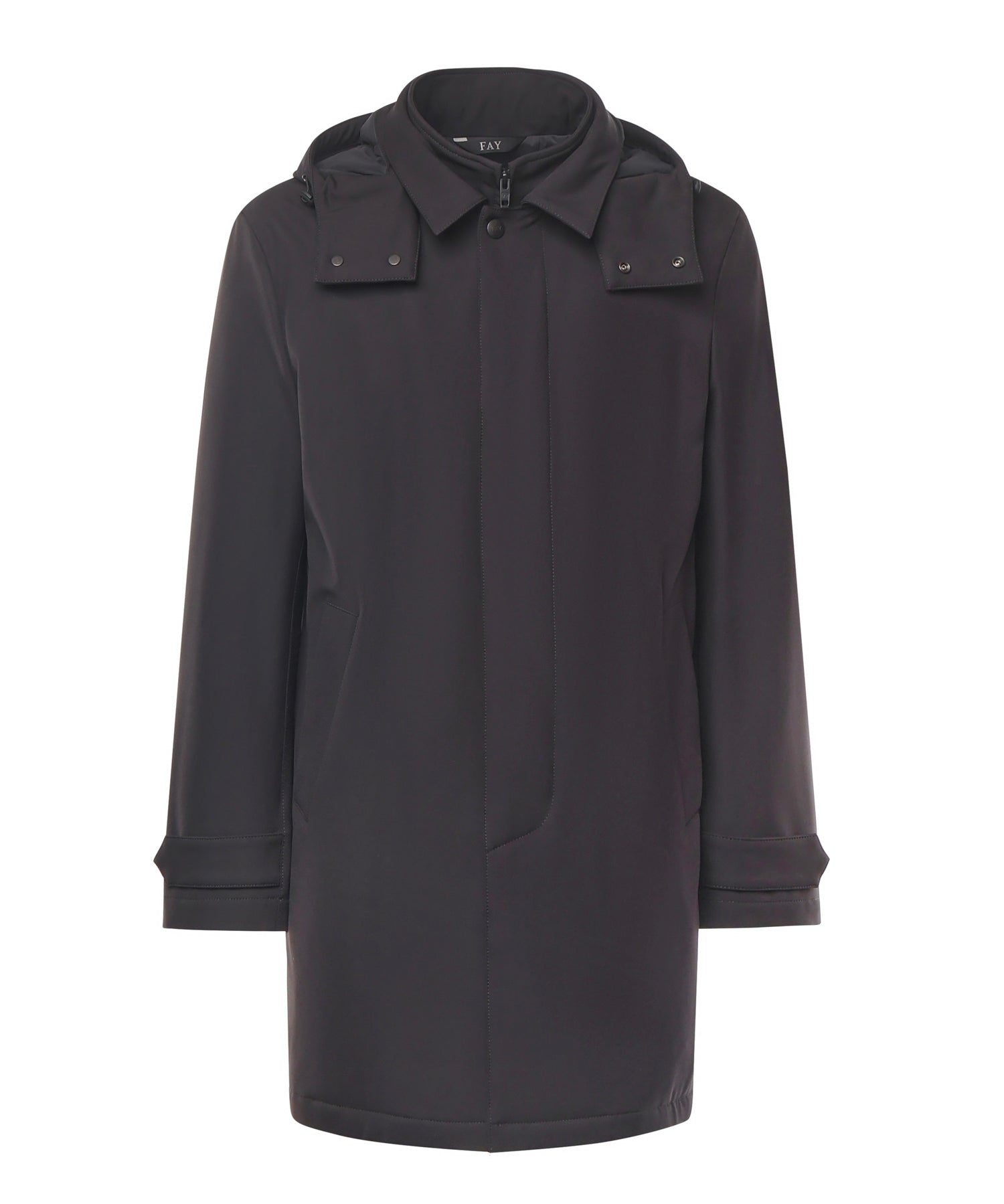 Morning coat travel in jersey stretch NAM6151037JXRF B999 FAY 