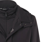 Morning coat travel in jersey stretch NAM6151037JXRF B999 FAY 