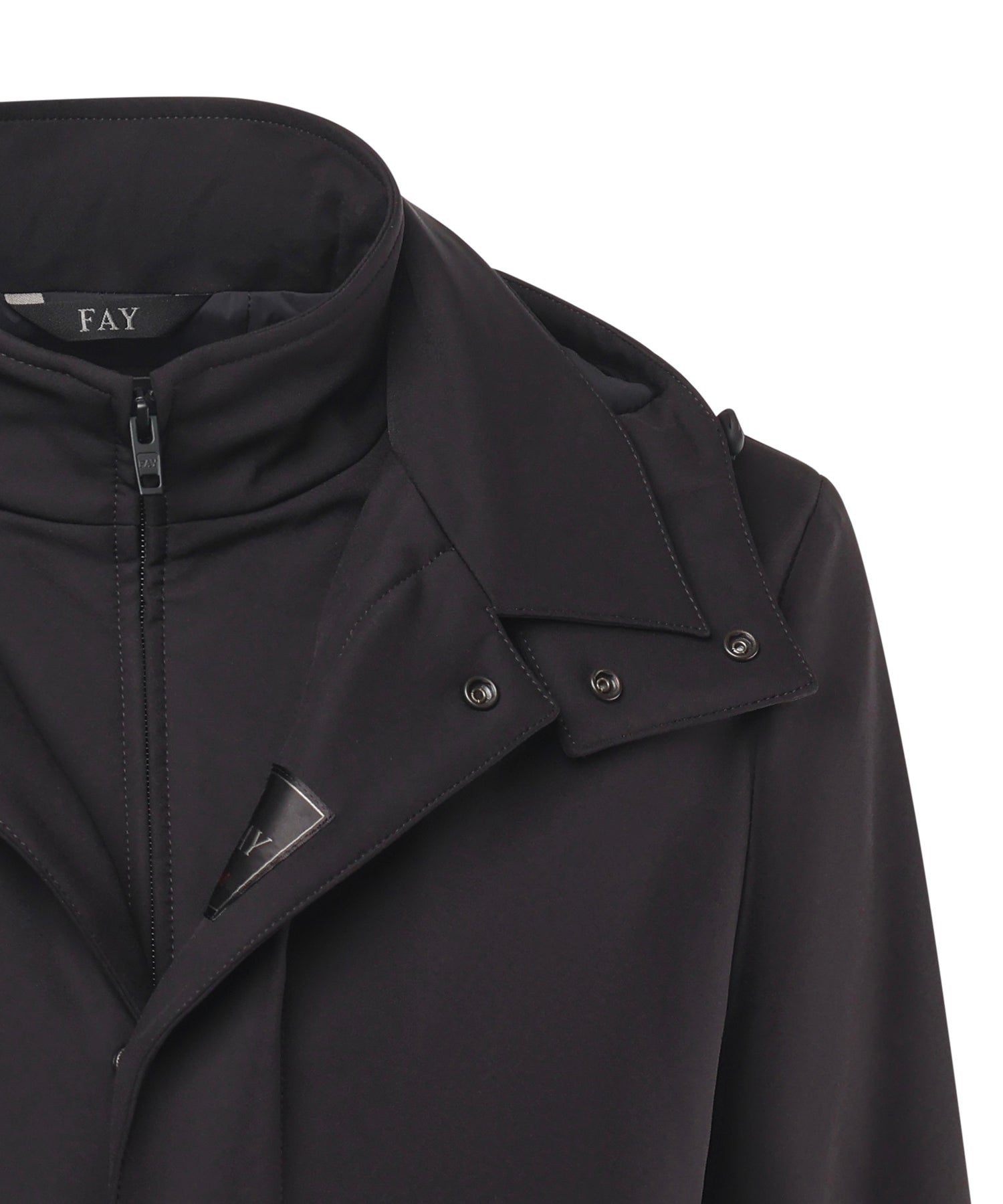 Morning coat travel in jersey stretch NAM6151037JXRF B999 FAY 
