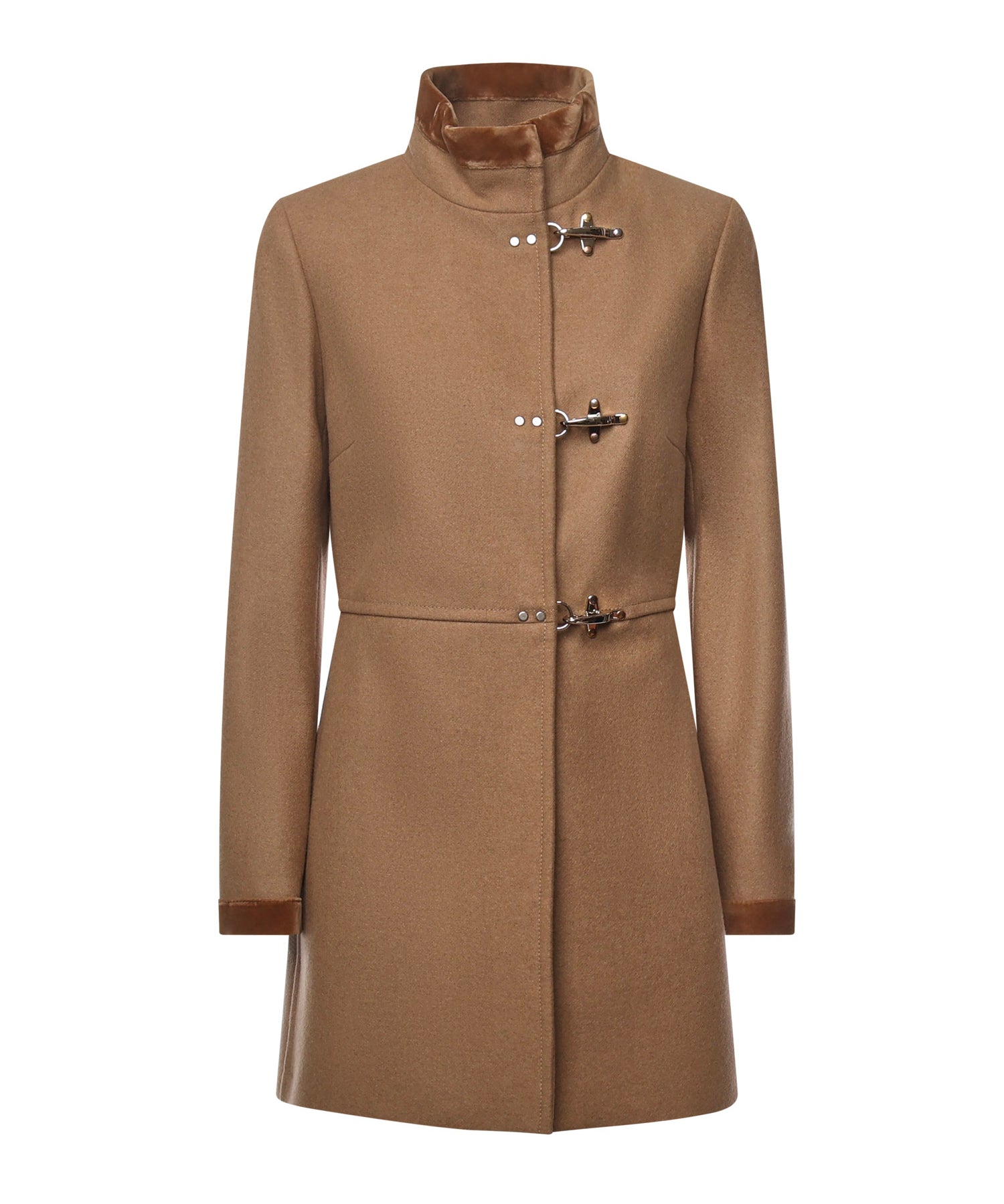 Cappotto Virginia in panno di lana mélange NAW50514000XMY C813 FAY 