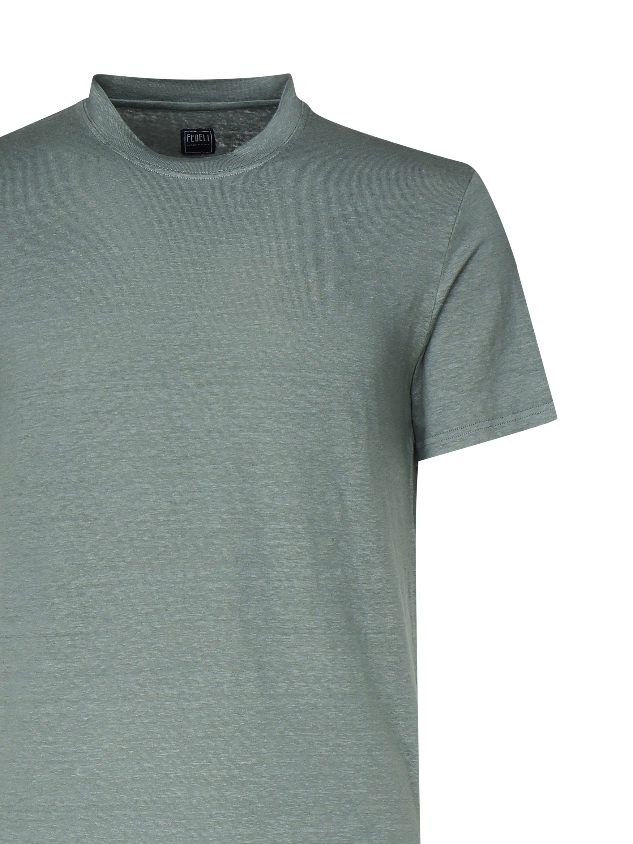 T-shirt in lino 8UED0151 710 FEDELI 