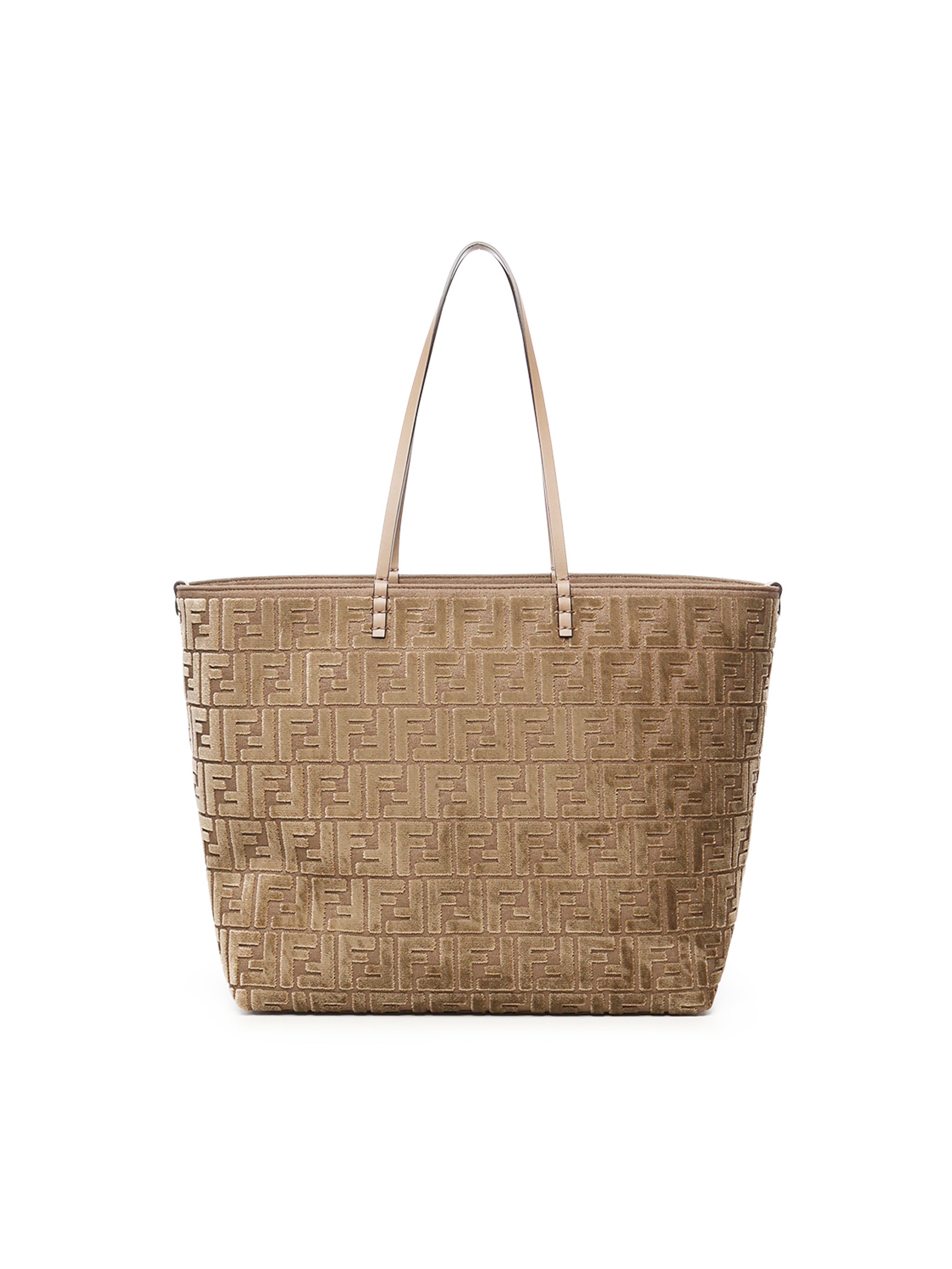 Tote bag velluto FF jacquard 8BH425 AT14F1QDO FENDI 