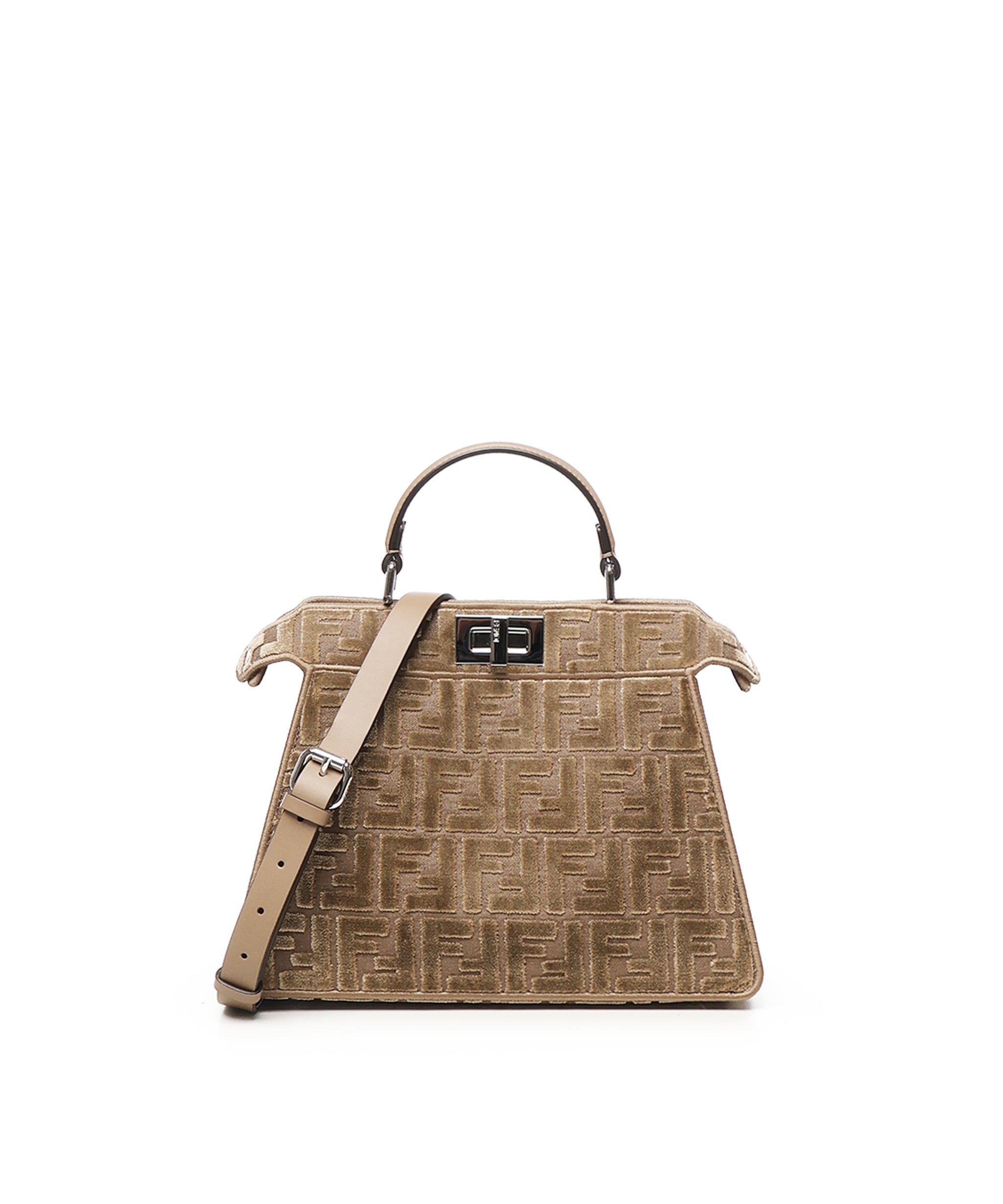 Borsa Peekaboo Small FF jacquard 8BN327 AT14F0EMR FENDI 