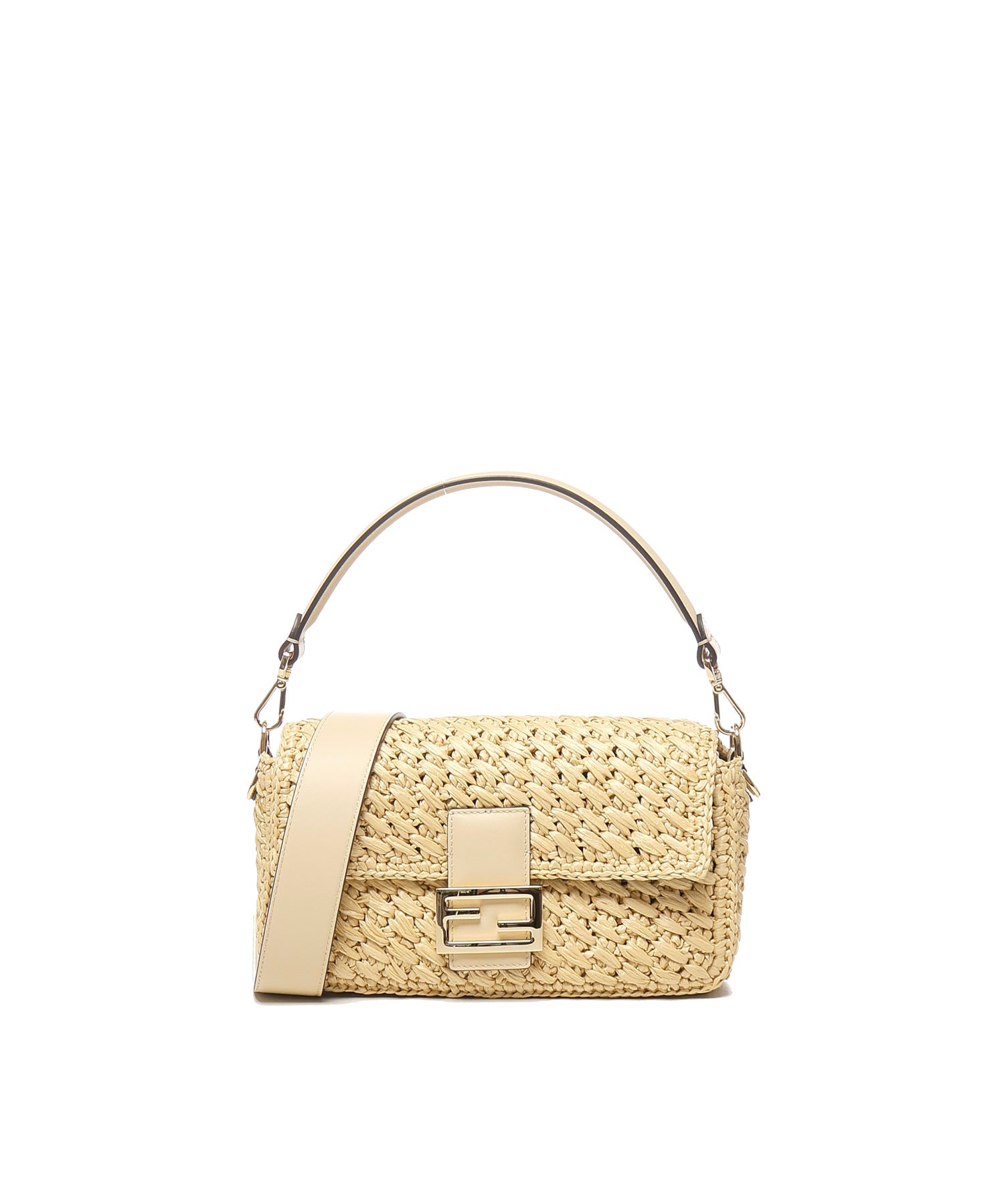 Borsa Baguette in fibra di viscosa crochet 8BR600 AV26F1PIY FENDI 