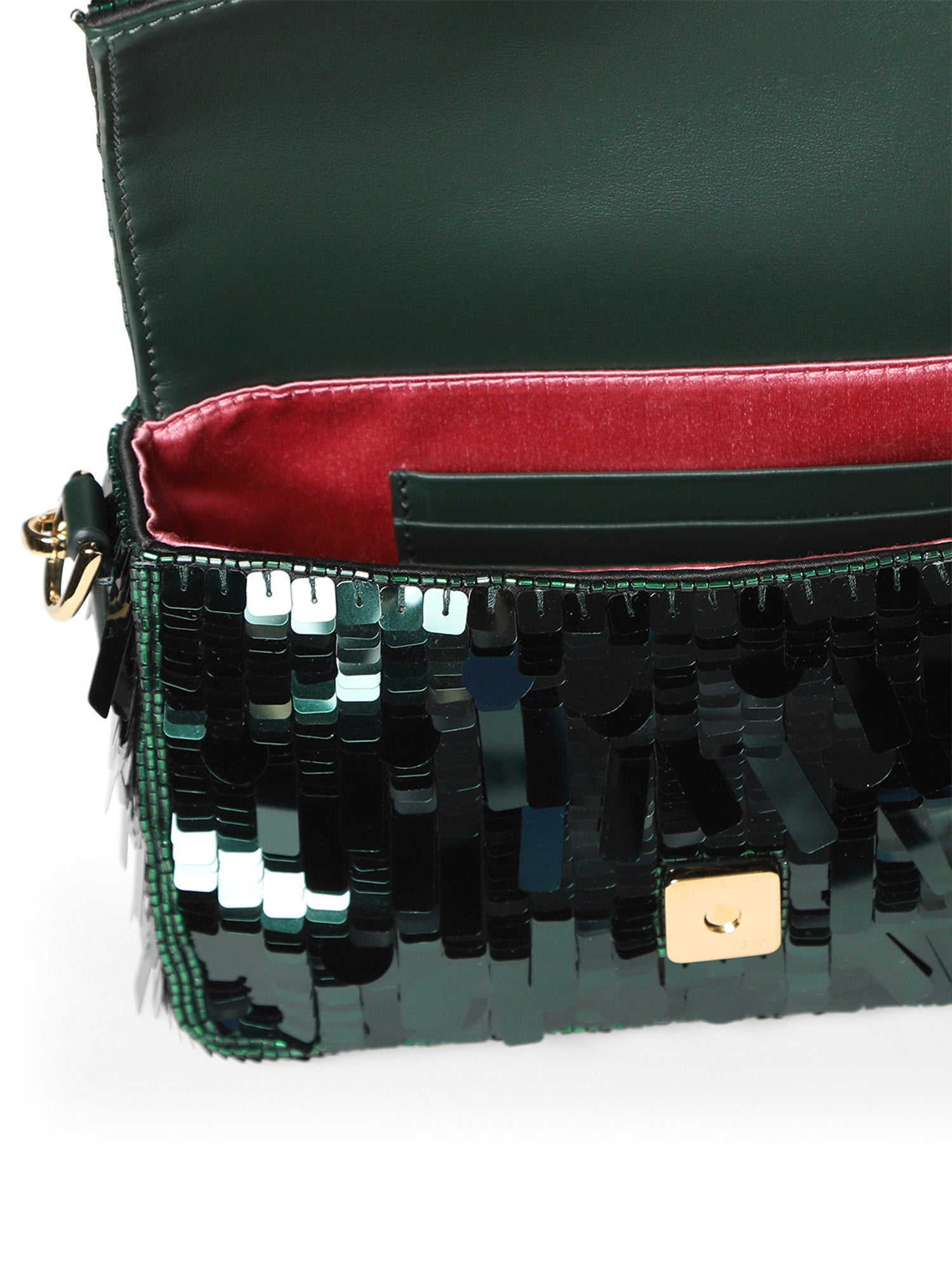 Borsa Baguette® Mini con paillettes 8BS017 AMP0F1TV5 FENDI 