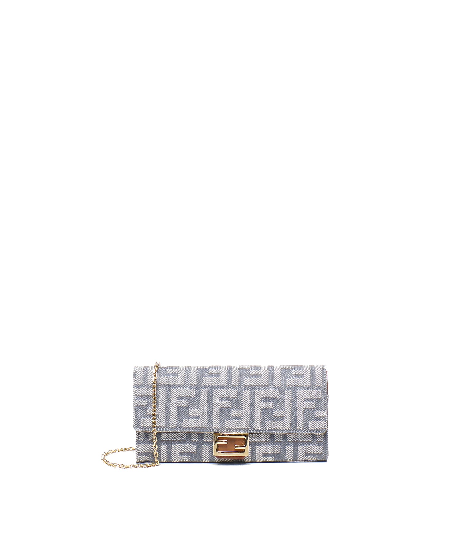Portafoglio con catena jacquard FF 8M0365 AUT4F1SXQ FENDI 
