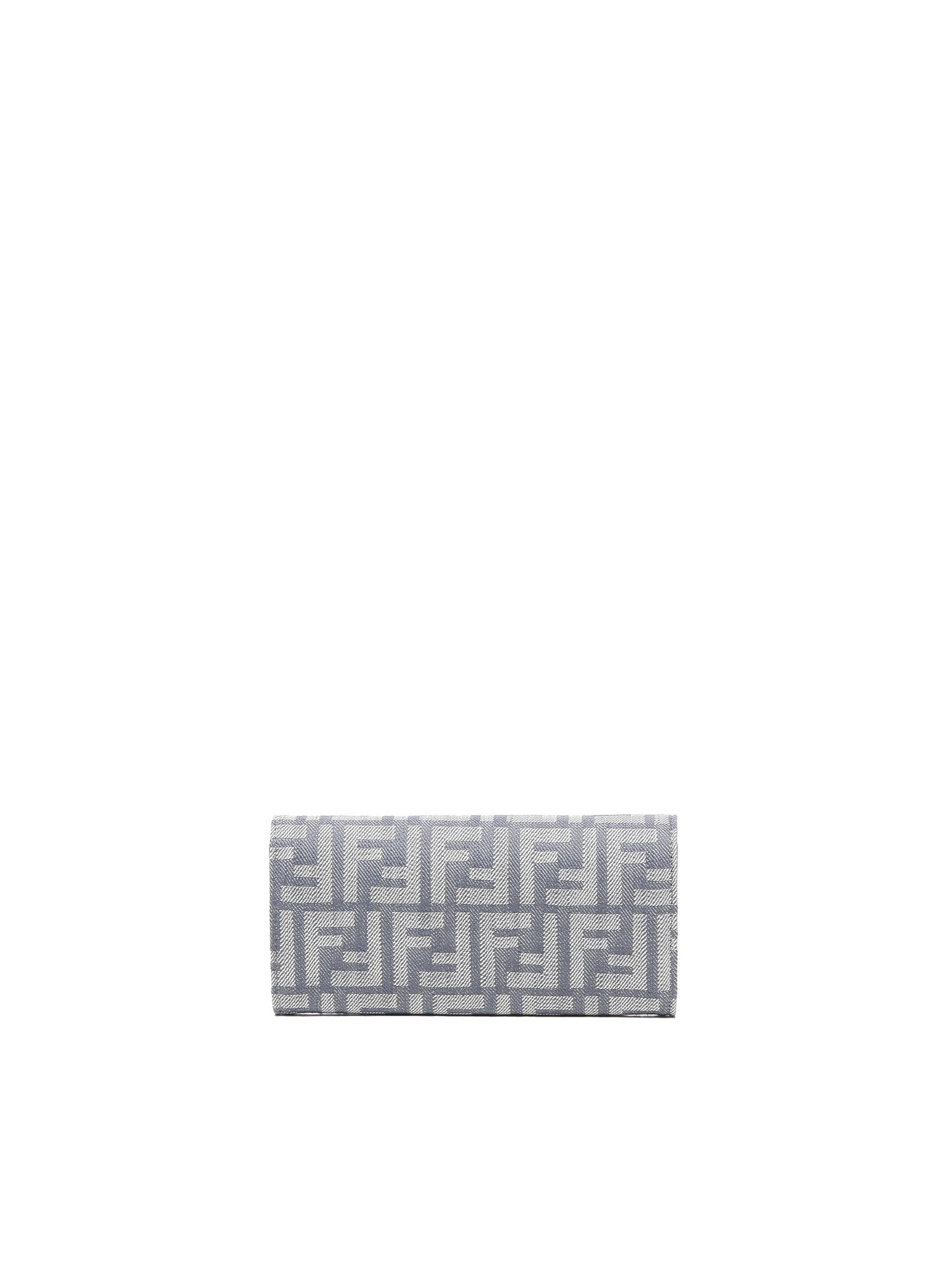 Portafoglio con catena jacquard FF 8M0365 AUT4F1SXQ FENDI 