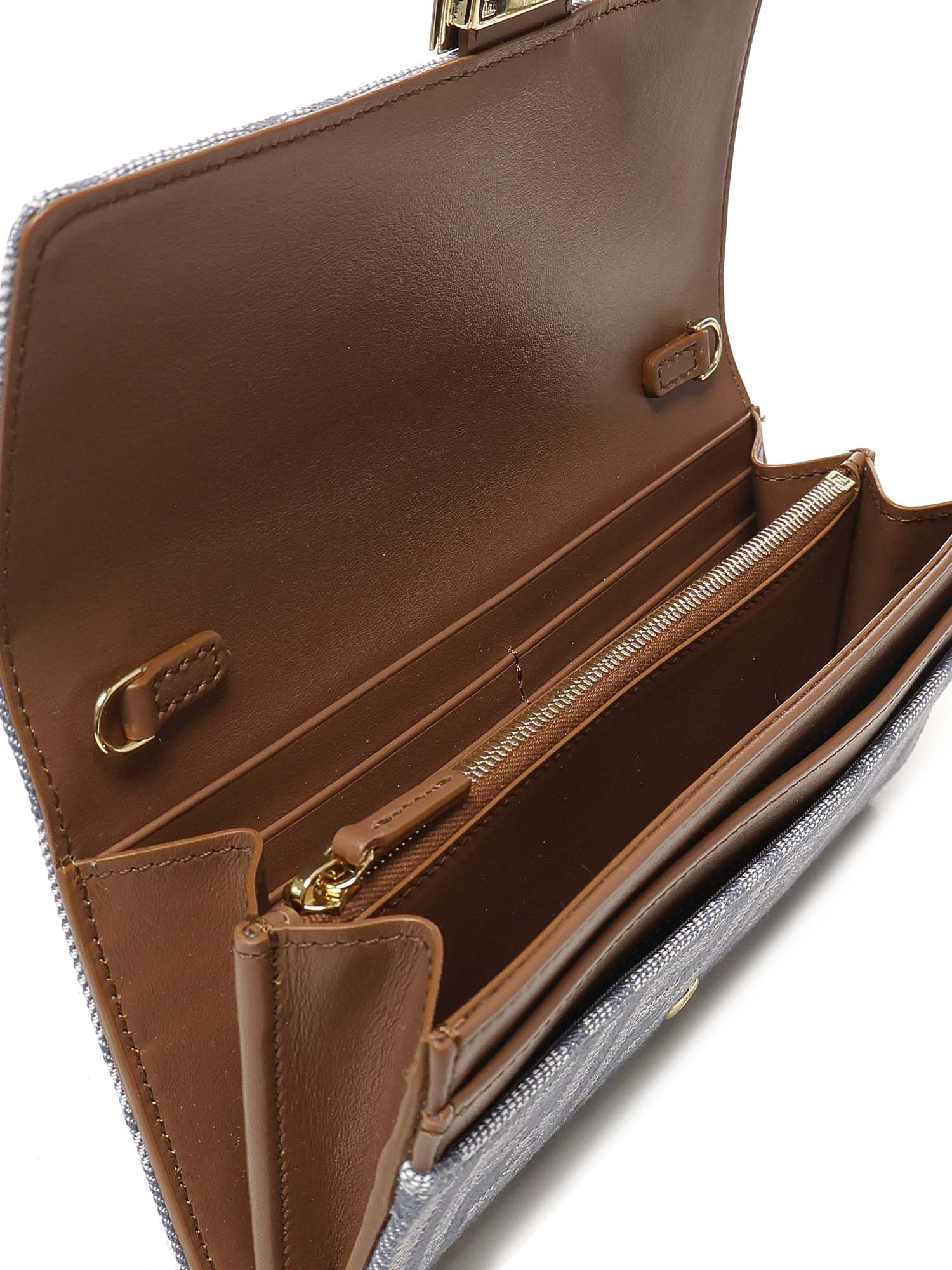 Portafoglio con catena jacquard FF 8M0365 AUT4F1SXQ FENDI 