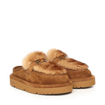 Sabot in camoscio e visone 8R8777 AYA0F1TP4 FENDI 