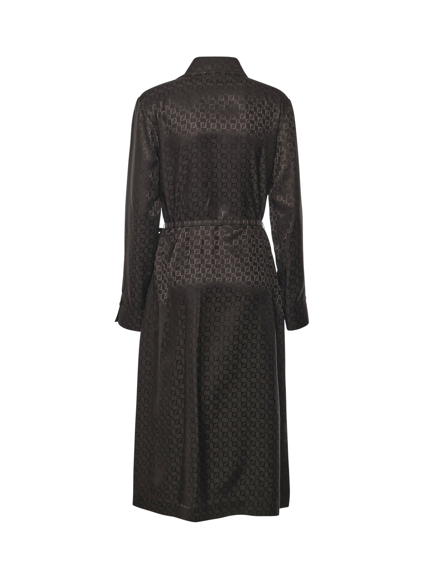 Abito chemisier in seta FF jacquard FDD443 AUQGF1T6H FENDI 
