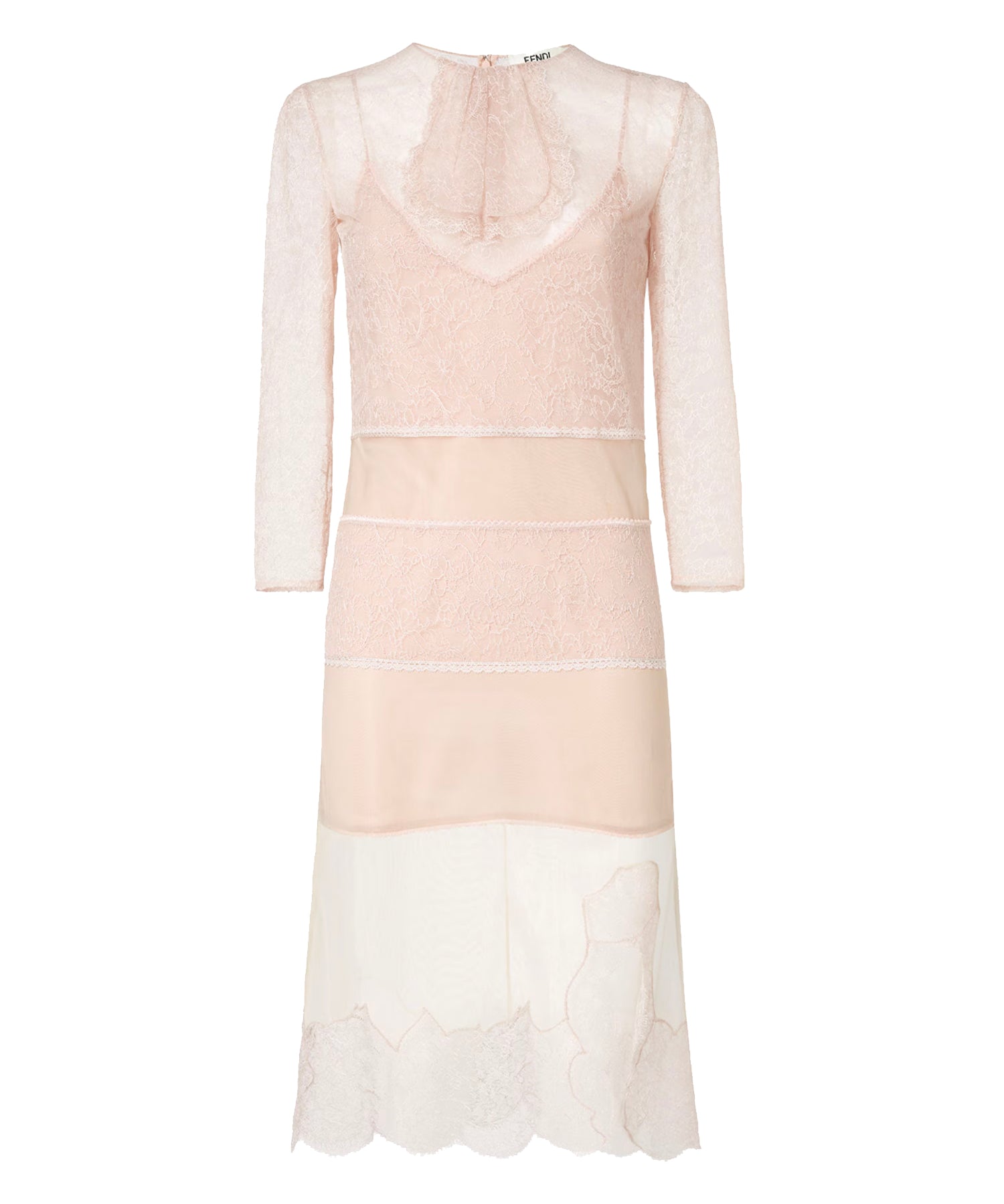 Abito midi in pizzo FDD444 AYNHF1M26 FENDI 