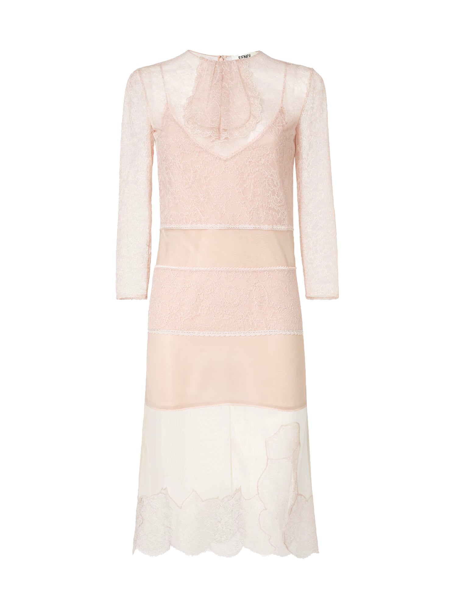 Abito midi in pizzo FDD444 AYNHF1M26 FENDI 