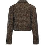 Giacca crop FF Jacquard FJ7818 A5W3F118W FENDI 