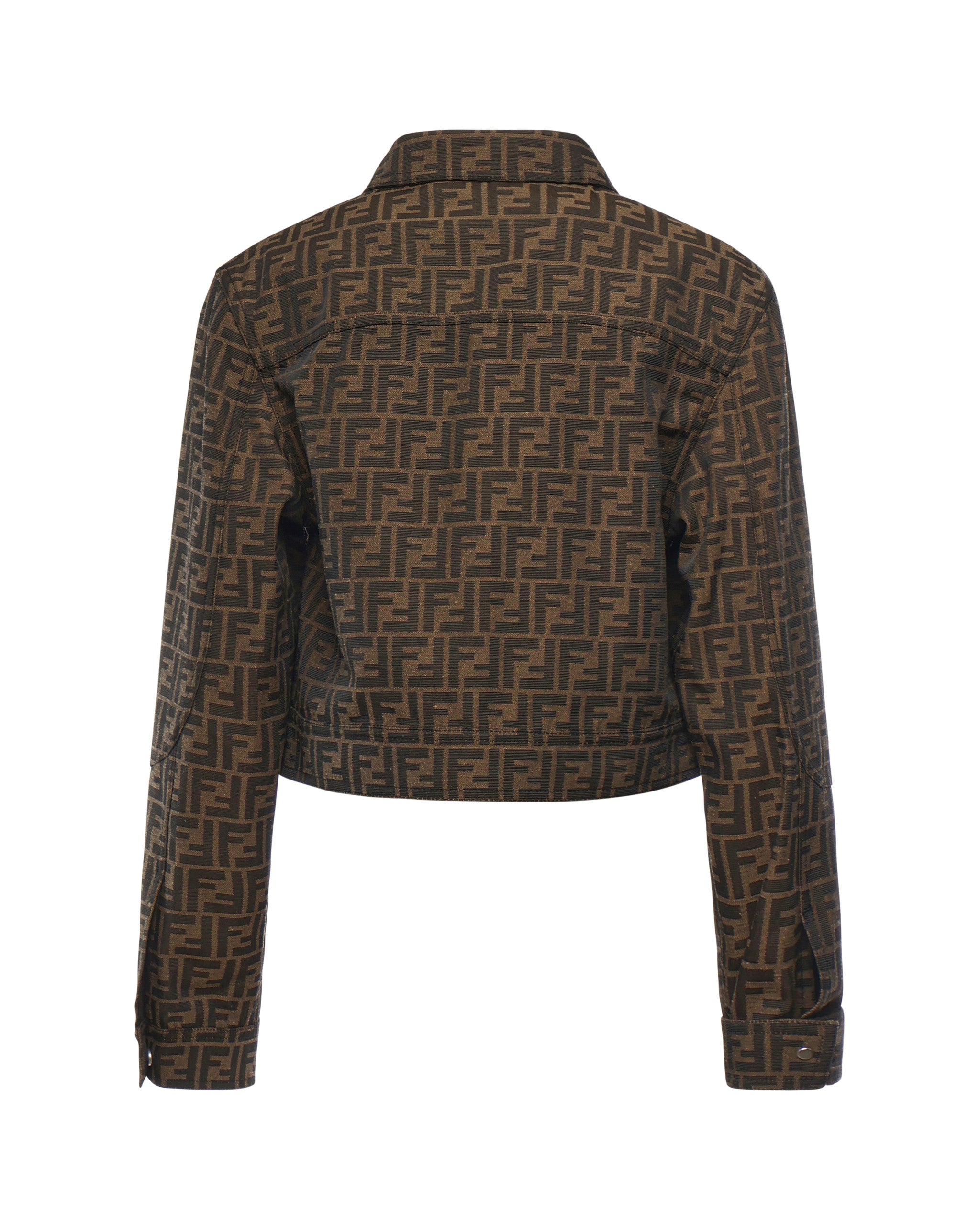 Giacca crop FF Jacquard FJ7818 A5W3F118W FENDI 