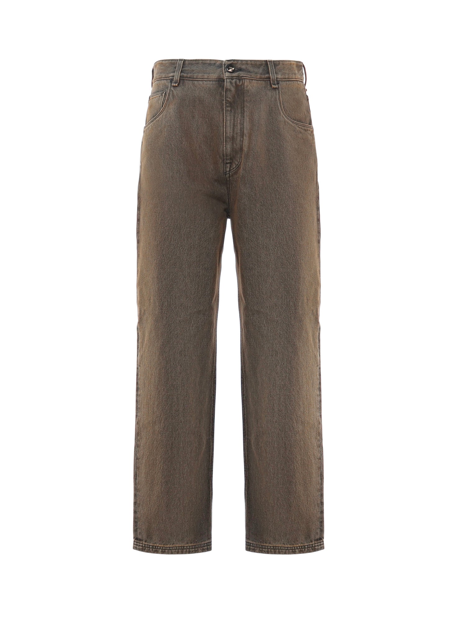 Jeans lunghi in denim di cotone FLP285 AT2IF0ZJ4 FENDI 