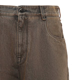 Jeans lunghi in denim di cotone FLP285 AT2IF0ZJ4 FENDI 