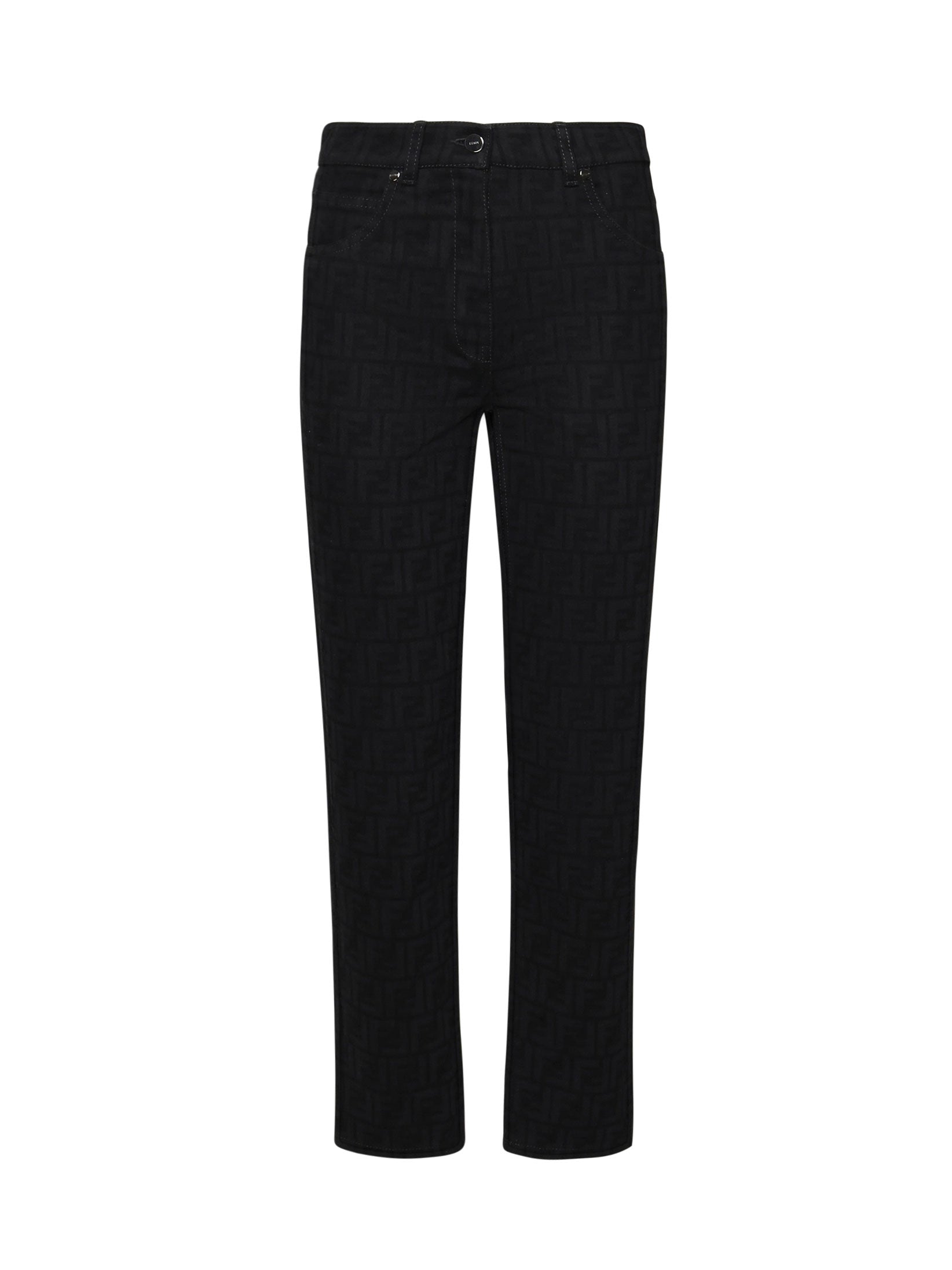 Jeans ff black in denim di cotone FLP851 AT1BF0GME FENDI 