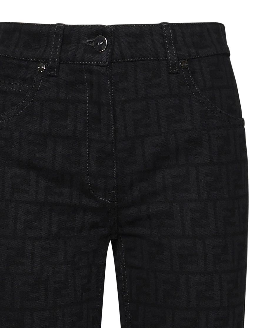 Jeans ff black in denim di cotone FLP851 AT1BF0GME FENDI 