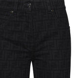 Jeans ff black in denim di cotone FLP851 AT1BF0GME FENDI 