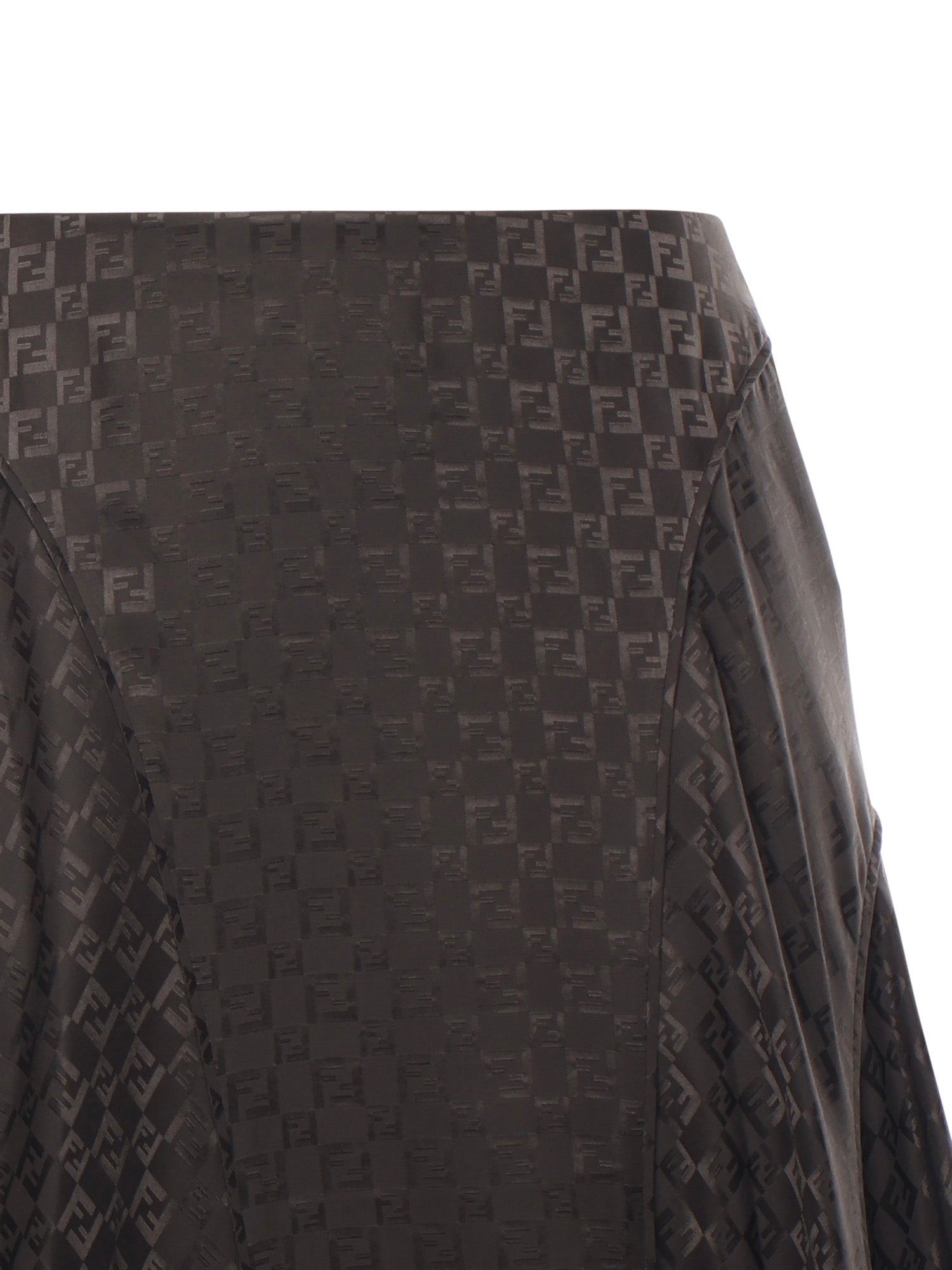 Gonna midi in seta FF jacquard FQ7688 AUQGF1T6H FENDI 