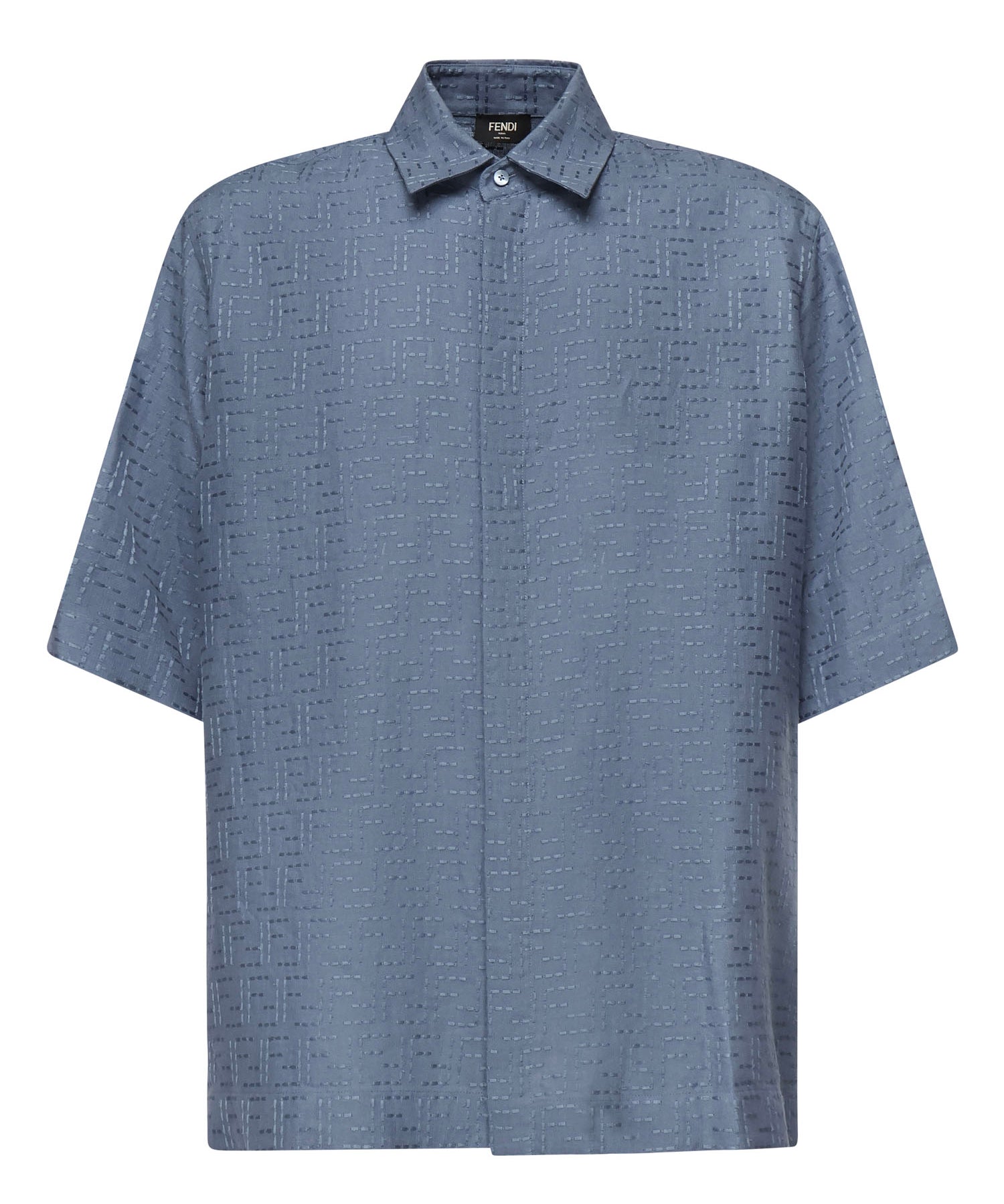 Camicia in Jacquard FF di lino FS1317 AU6YF0U6K FENDI 