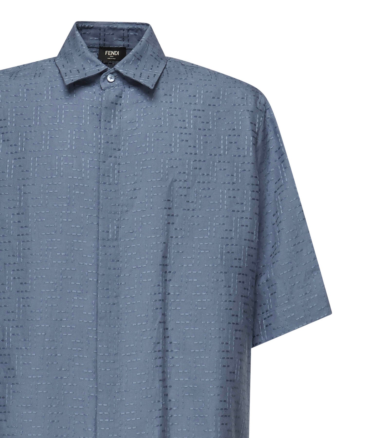 Camicia in Jacquard FF di lino FS1317 AU6YF0U6K FENDI 