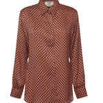 Camicia in seta jacquard Fendi Dots FS8293 AVJ2F1TRM FENDI 