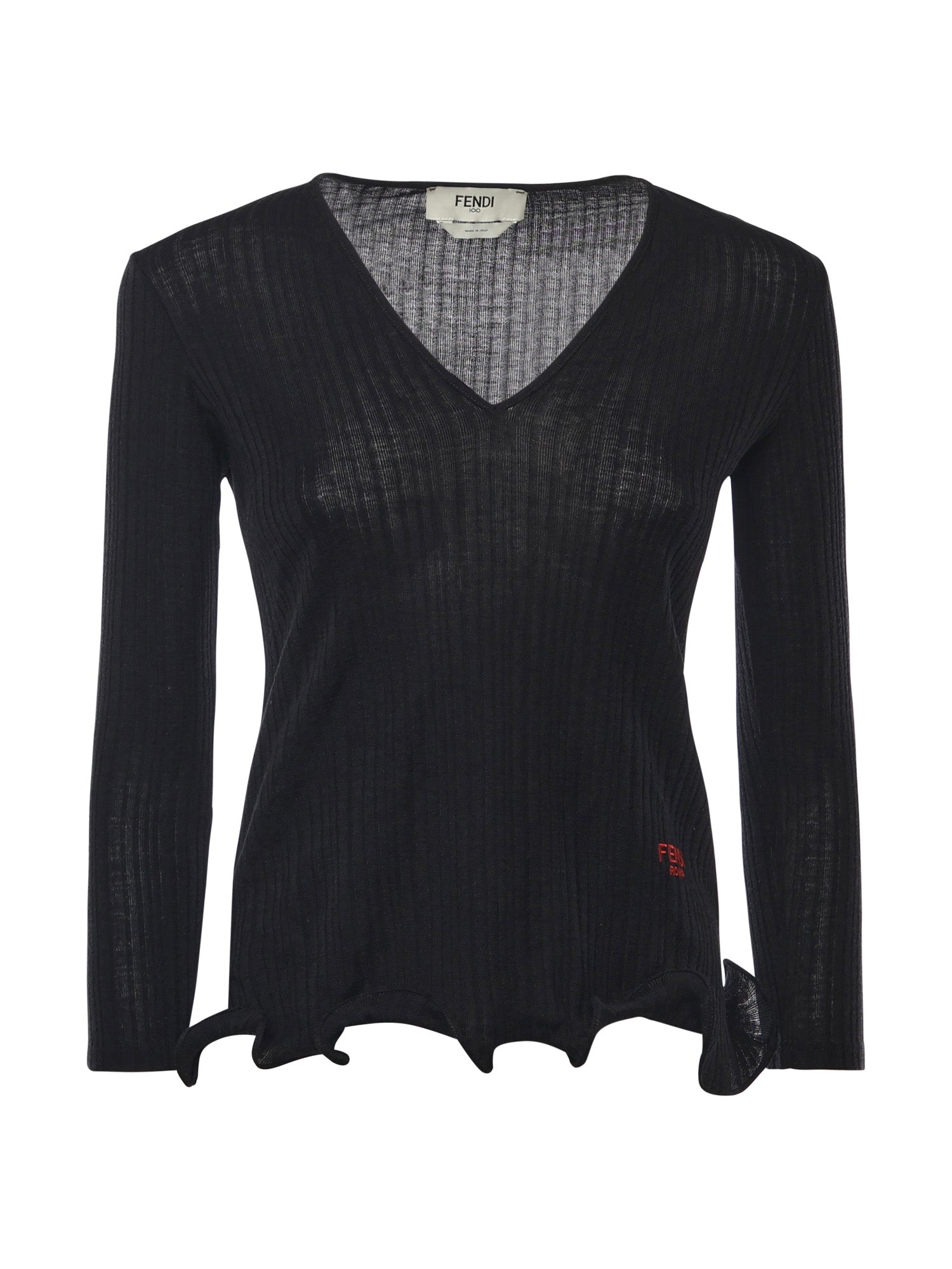 Maglia in lana con logo FS9741 AVFEF0GME FENDI 
