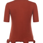 Maglia maniche corte in lana con logo<BR/> FS9750 AVFEF1T6K FENDI 