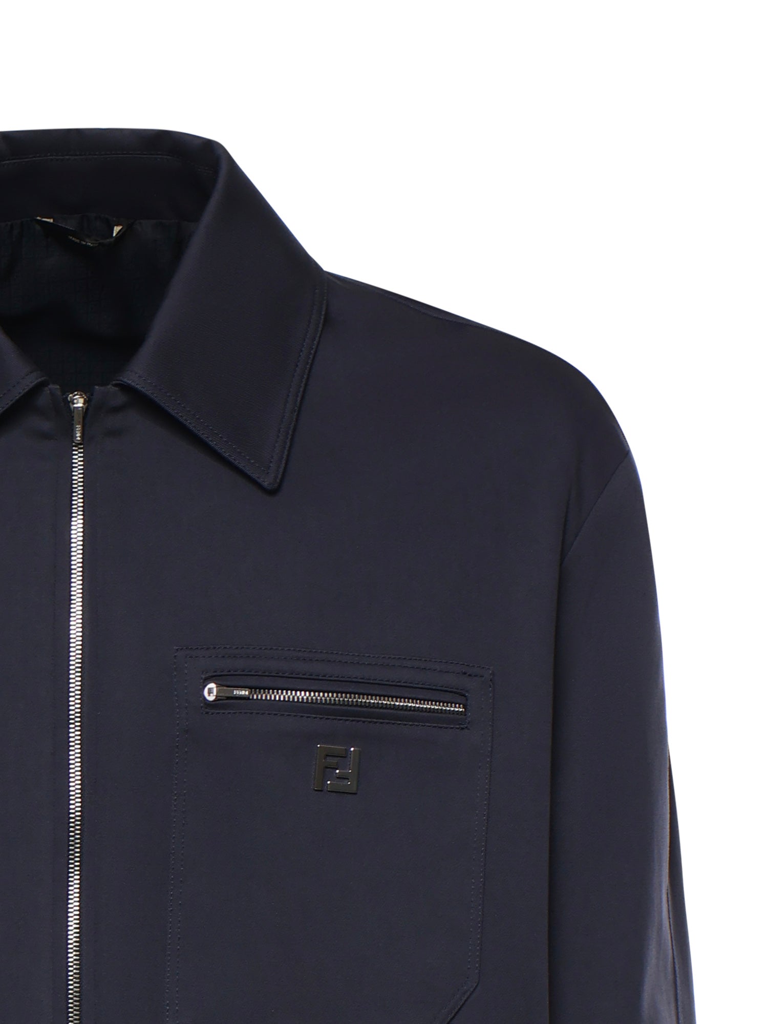 Blouson in gabardine con logo FW1393 AUVIF0PTH FENDI 