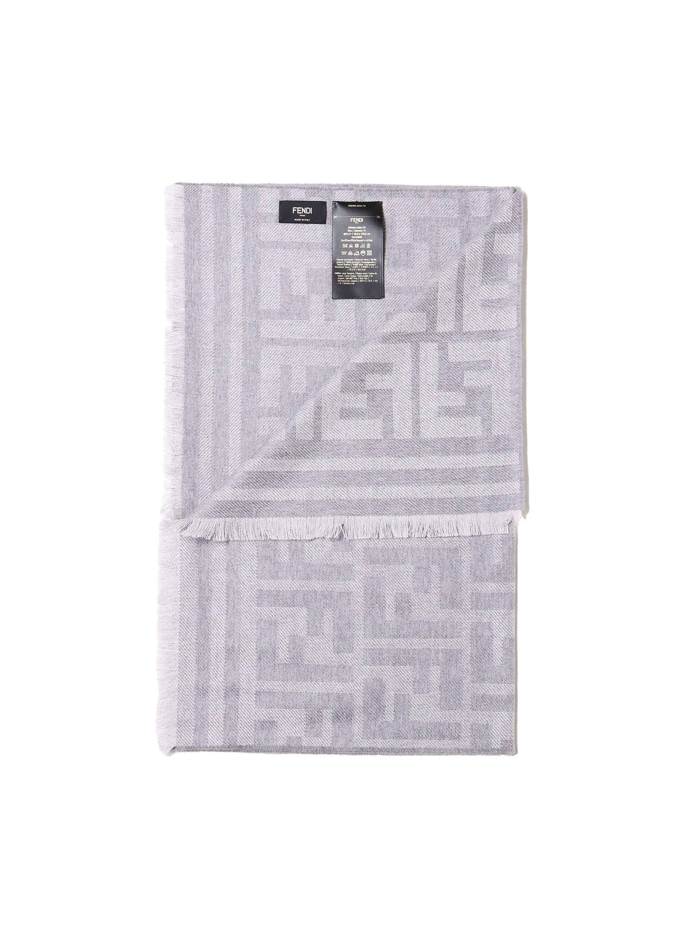 Sciarpa in maglia con motivo FF all-over FXS460 ASNAF0QZ0 FENDI 