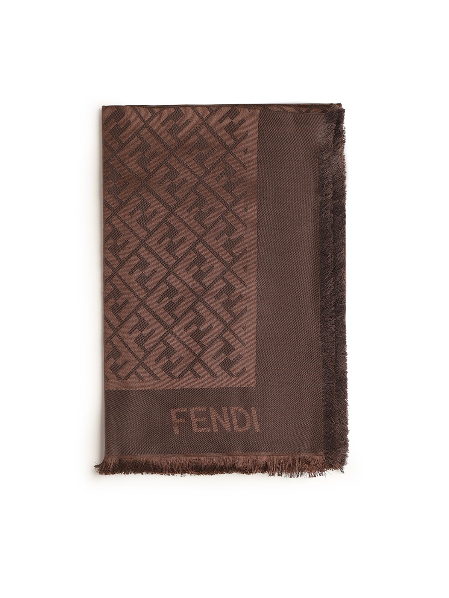Scialle in seta e lana FF Jacquard FXT069 AJW7F1U6N FENDI 