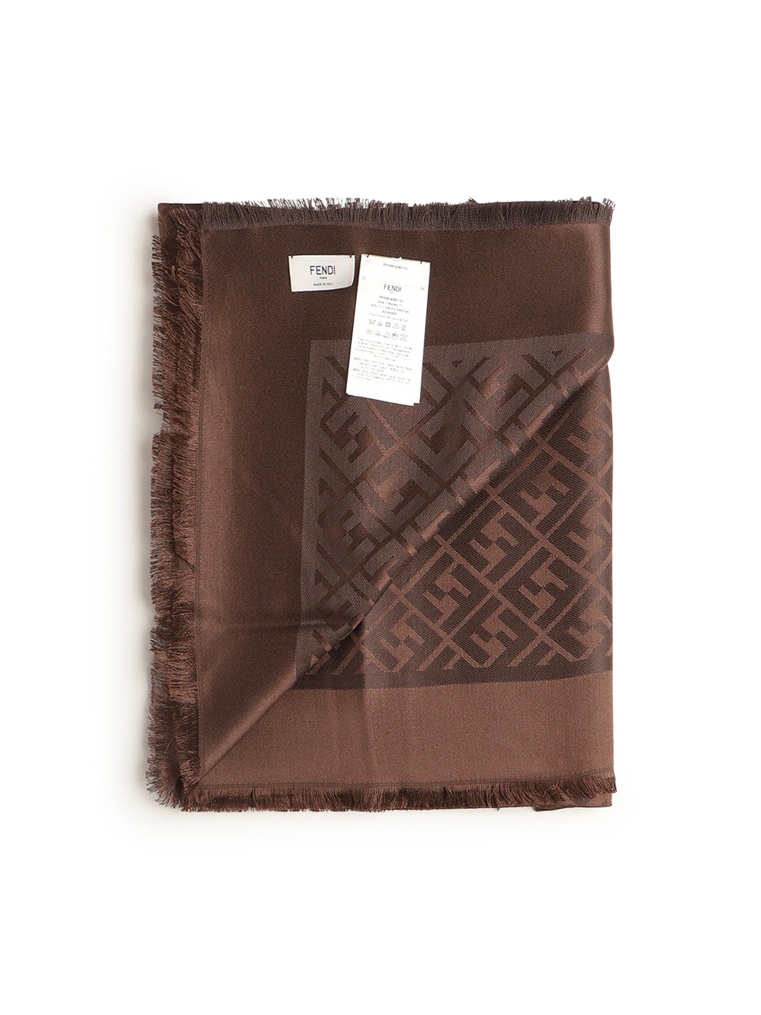 Scialle in seta e lana FF Jacquard FXT069 AJW7F1U6N FENDI 