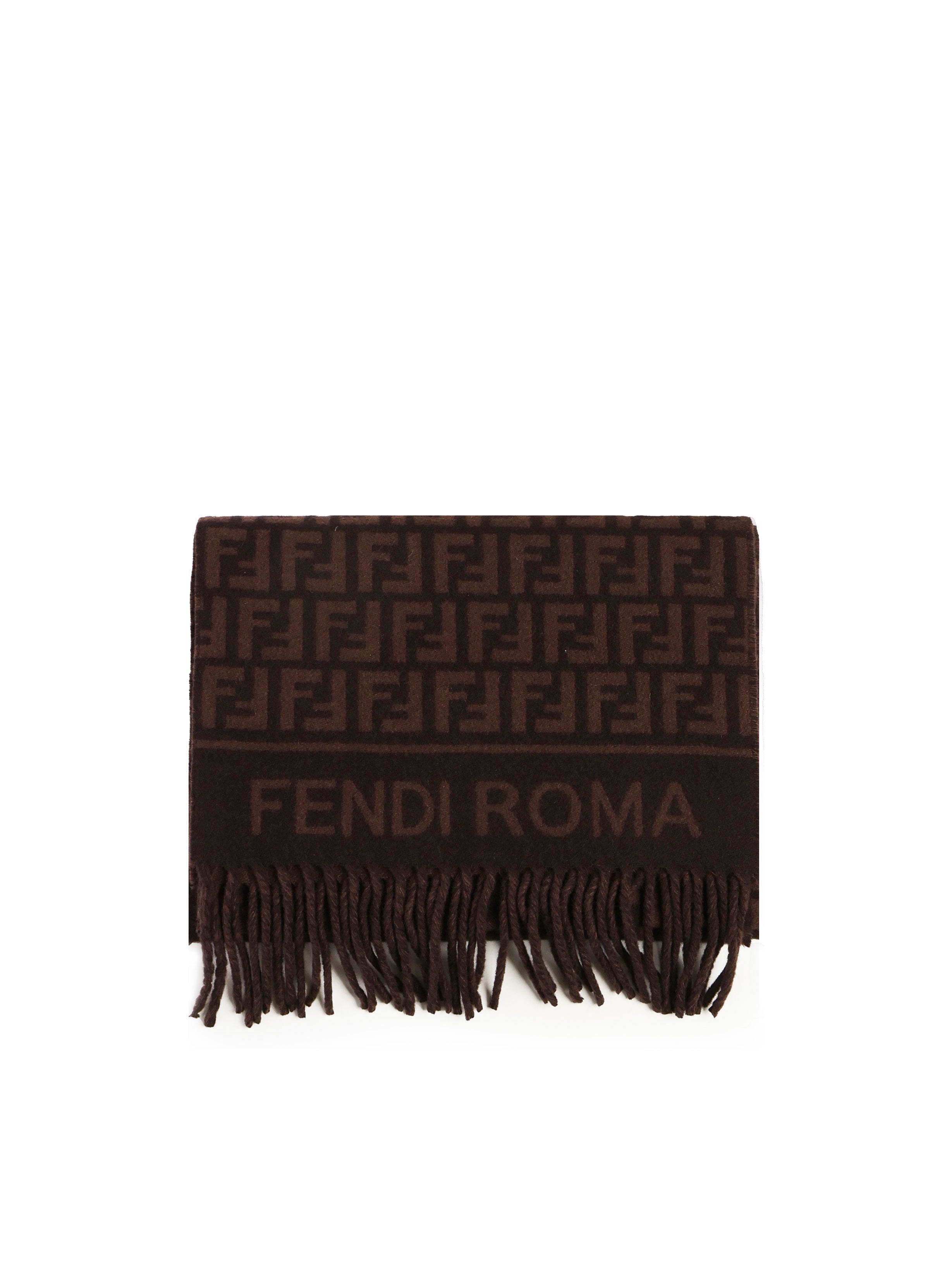 Sciarpa in lana e cashmere FF Jacquard FXT113 AQCWF0949 FENDI 