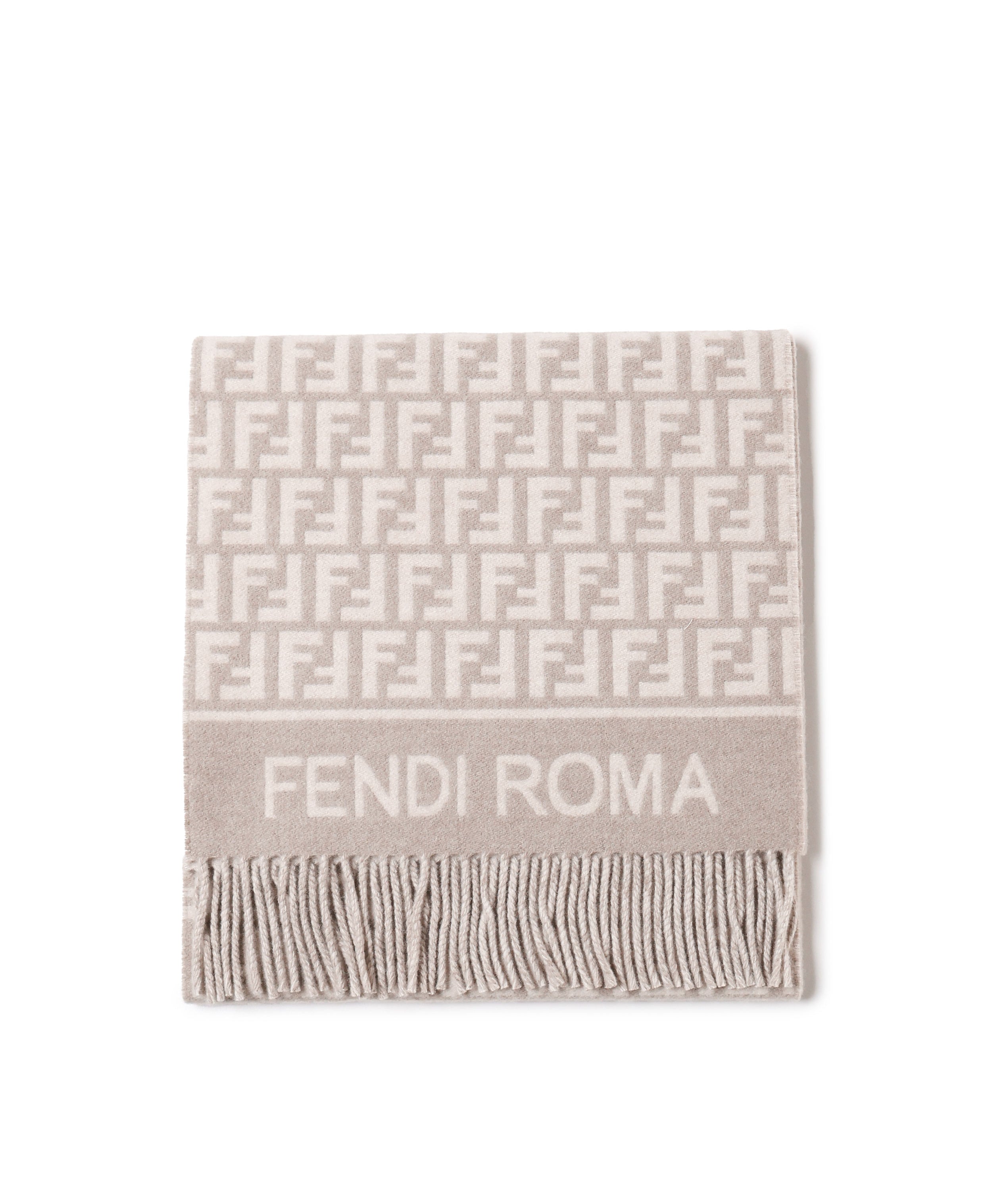 Sciarpa in lana e cashmere FF Jacquard FXT113 AQCWF0QD3 FENDI 