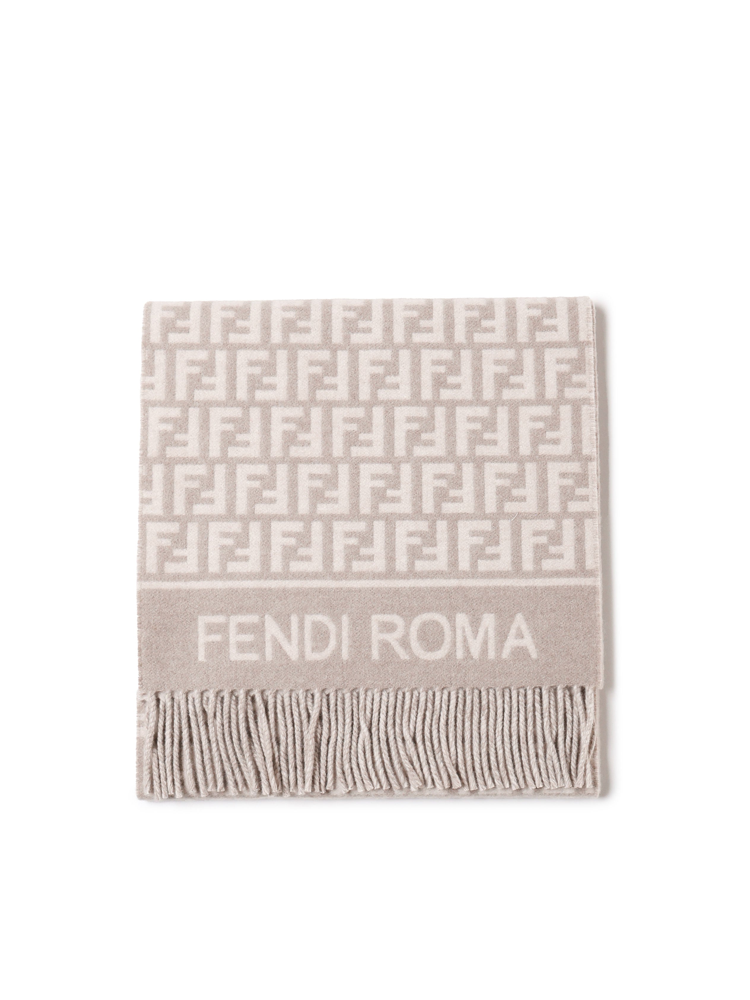 Sciarpa in lana e cashmere FF Jacquard FXT113 AQCWF0QD3 FENDI 