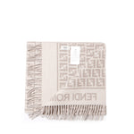 Sciarpa in lana e cashmere FF Jacquard FXT113 AQCWF0QD3 FENDI 