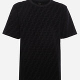 T-shirt in piqué FF Jacquard FY0936 A7D5F0ABB FENDI 