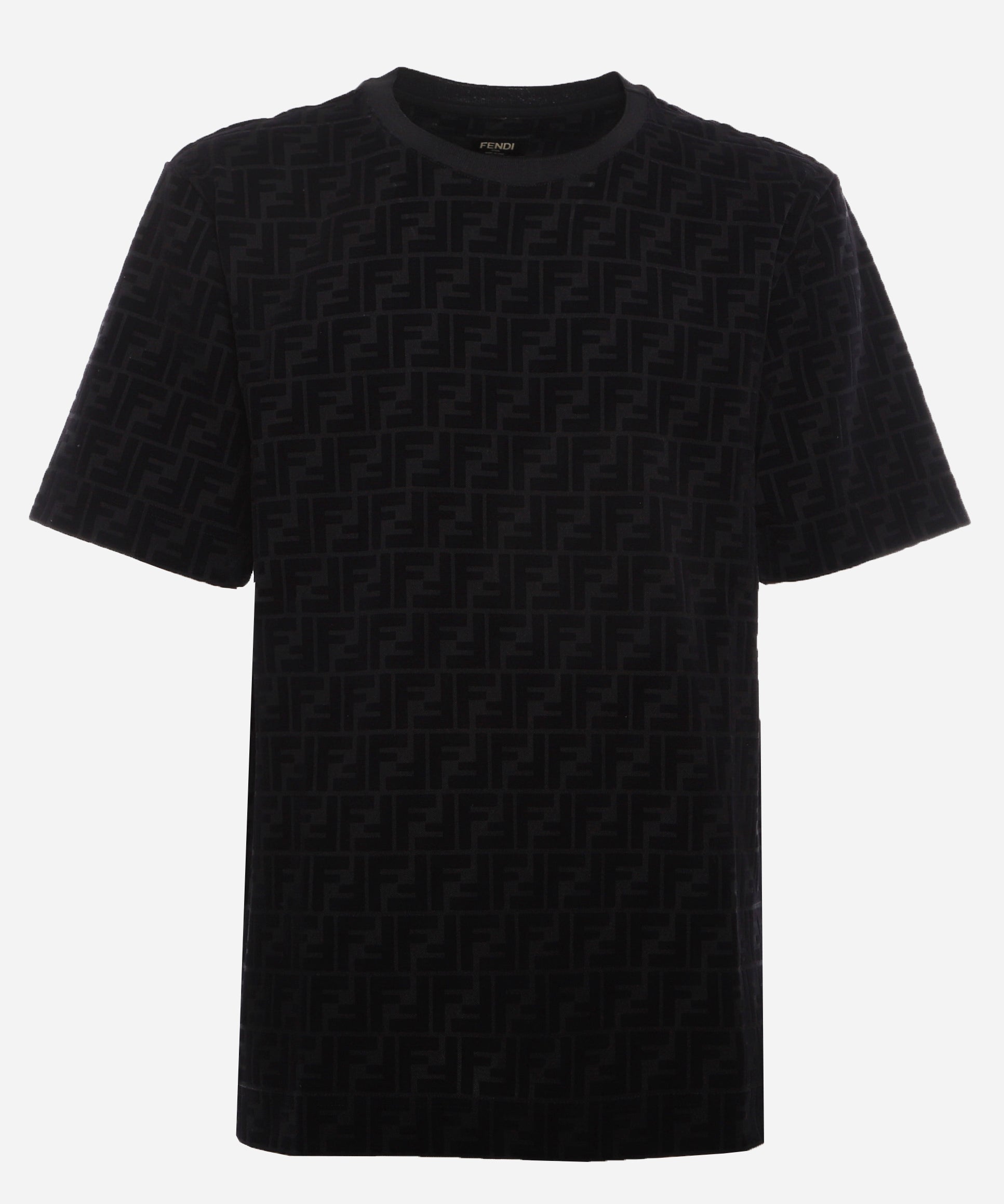 T-shirt in piqué FF Jacquard FY0936 A7D5F0ABB FENDI 