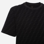 T-shirt in piqué FF Jacquard FY0936 A7D5F0ABB FENDI 