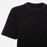 T-shirt in piqué FF Jacquard FY0936 A7D5F0ABB FENDI 