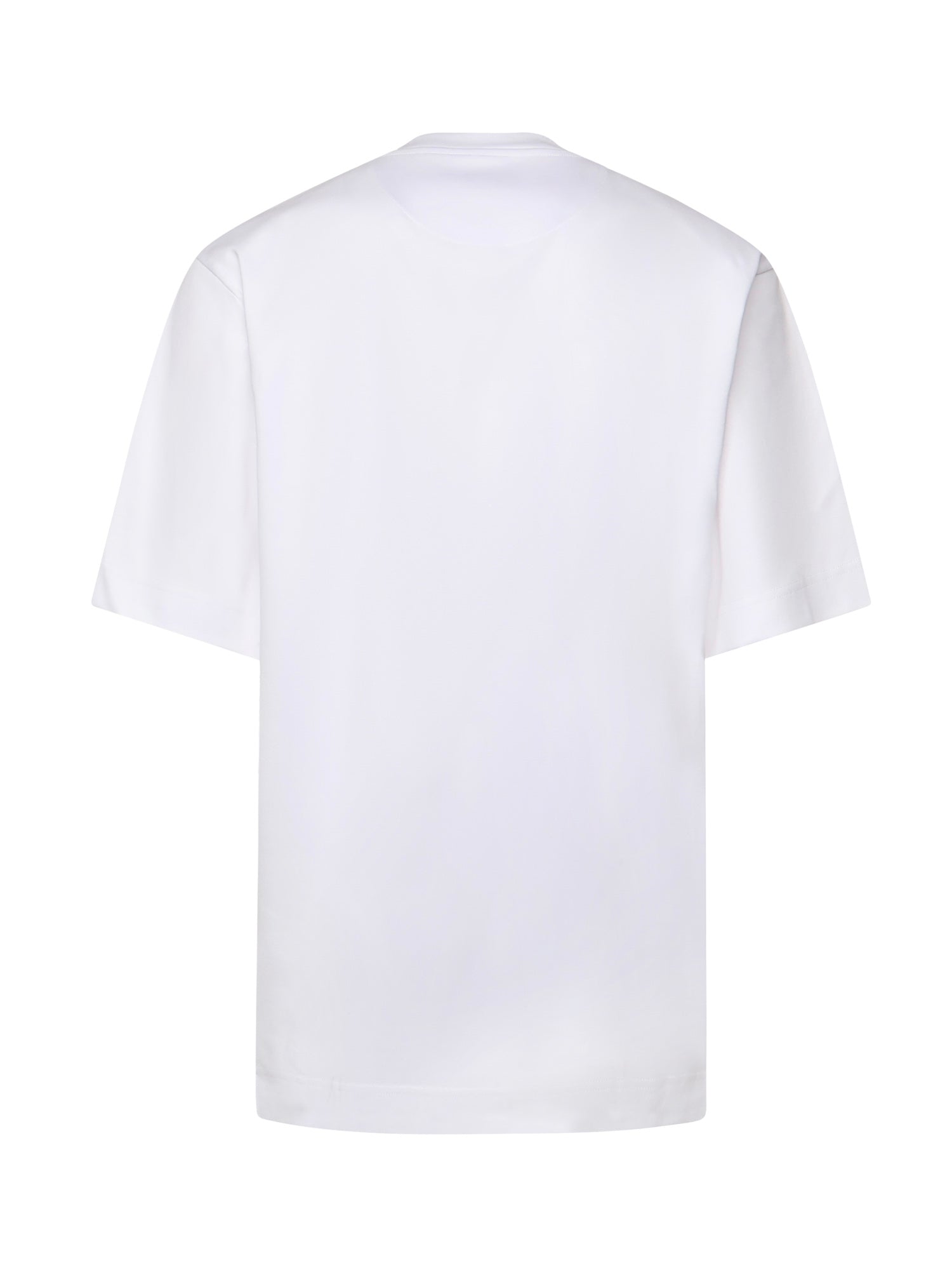 T-shirt in cotone con taschino logo e zip FY0936 ARYRF0QA0 FENDI 