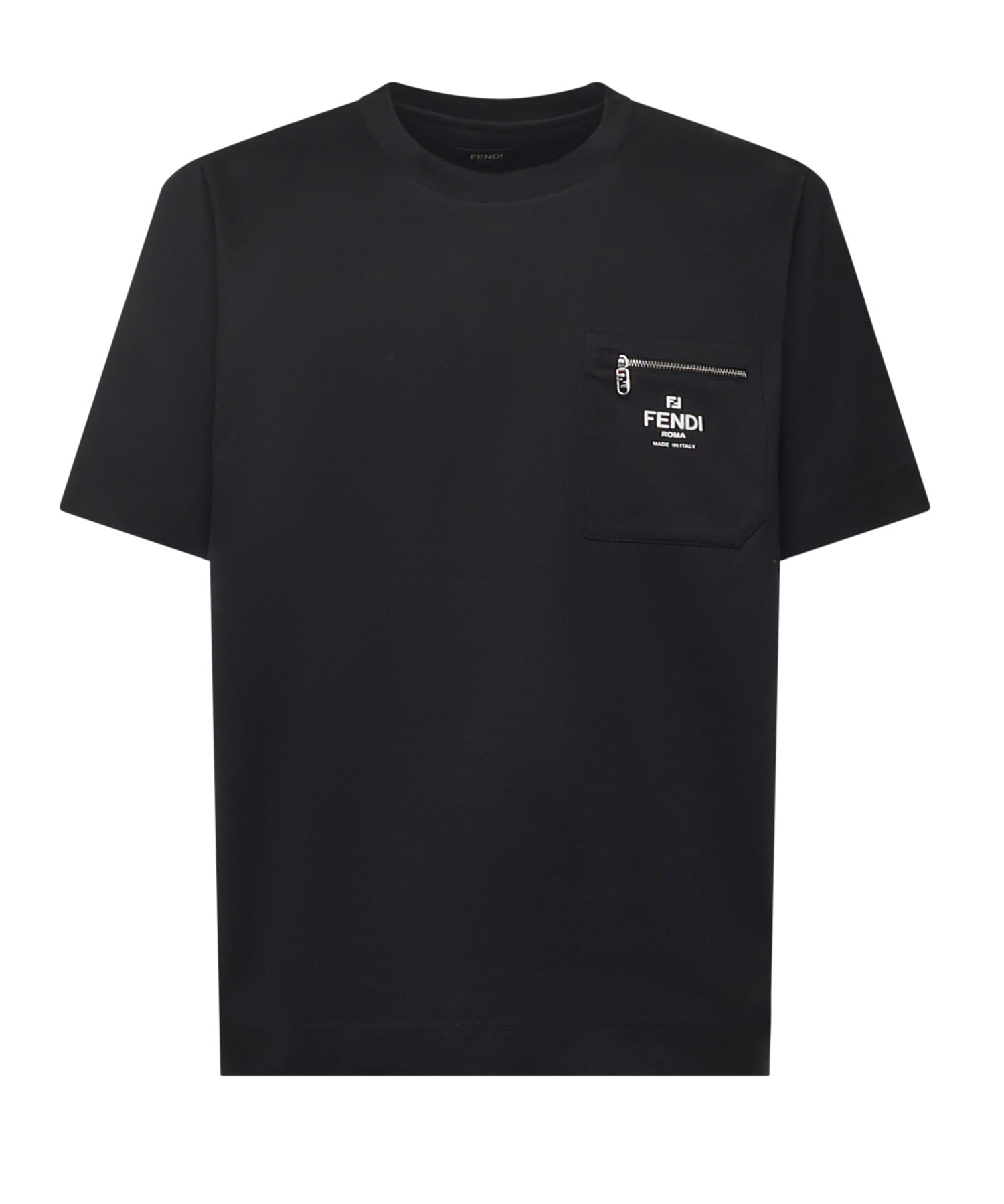 T-shirt in cotone con logo FY0936 ARYRF0QA1 FENDI 